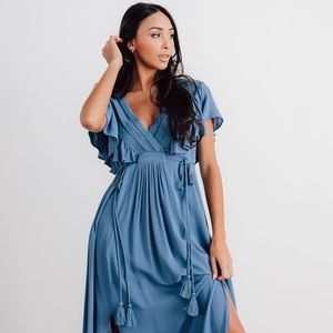 Baltic Born Jennifer Deep V Maxi Dress